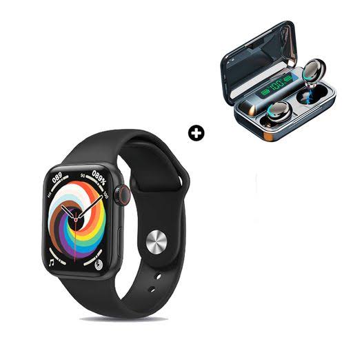 SUPER COMBO PRO: SMARTWATCH I8 PRO MAX + AUDÍFONOS F9