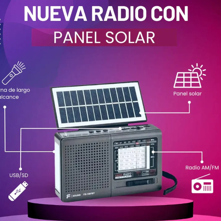 Radio con Panel Solar