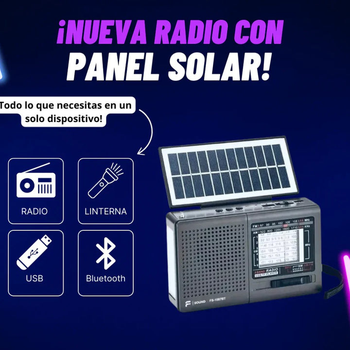 Radio con Panel Solar